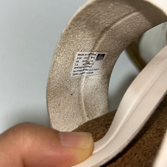 Reef Vista Higher Lennox Platform Sandal White - Size 7.5 - Picture 11 of 11